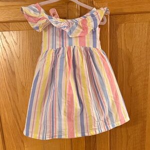 Colorful Striped Kids Dress (with included capri)